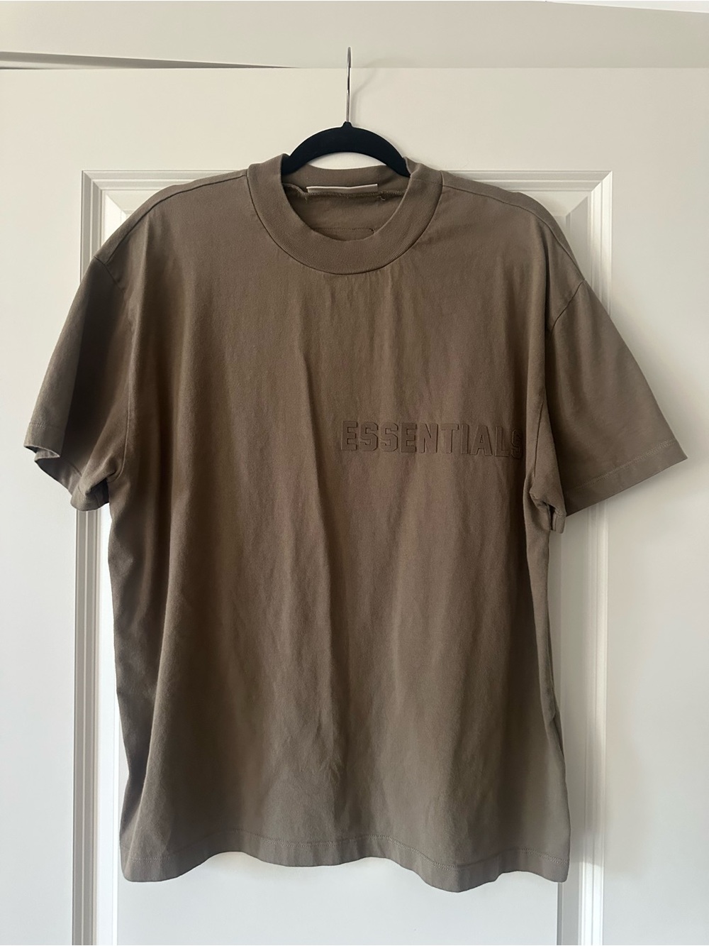 Fear of God ESSENTIALS Men's Short Sleeve Crewneck T-Shirt - Taupe Size S